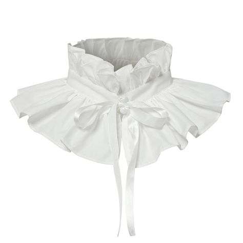 PRICES MAY VARY. Material: Pure Cotton Fake stand collar circumference 44cm/17.3", height 17cm/6.7". Retro Court Ruffle High Neck, Unisex Choker Wrap, Halloween Cosplay Accessory Props, Vintage Steampunk Ruff Scarf Occasions: perfect for Halloween cosplay, Whimsy, fancy dress party, masquerade, LARP, Ren Faire, reenactment events. Elizabeth Victorian renaissance theatrical costume Victorian Ruffle Collar, Ruffle Choker, Neck Ruffle Collar, Elizabethan Costume, Fancy Collar, Theatrical Romantic, Fancy Dress Party, Work Uniform, Vintage Steampunk