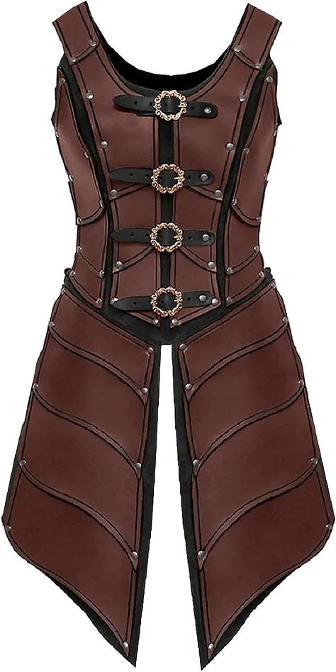 Amazon.com: Uyecos Deluxe Medieval Chest Armor Viking Warrior Adjustable Leather Armour Breastplate Costume for LARP Party Halloween Cosplay (Women Armor Red) : Clothing, Shoes & Jewelry Medieval Chest, Knight Dress, Dress Armor, Leather Costume, Chest Armor, Leather Armour, Armadura Cosplay, Viking Cosplay, Armor Drawing