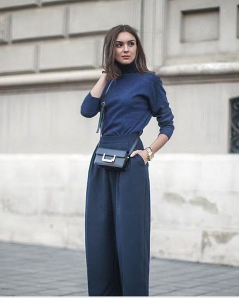 Navy Tonal Outfit, Navy Blue Monochrome Outfit, Tonal Blue Outfit, Midnight Blue Outfit, Blue Monochrome Outfit, Minimal Winter Outfit, Marine Outfit, True Summer, Work Fits