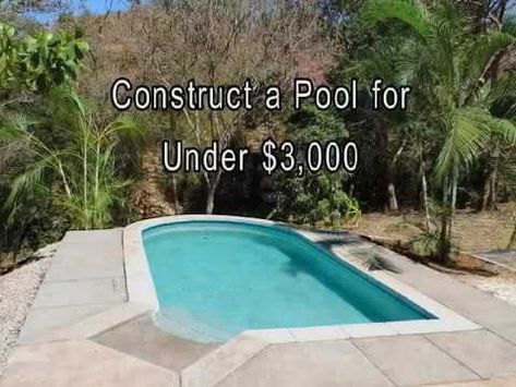 Cinder Block Swimming Pool Diy, Dig Your Own Pool, Diy Concrete Pool How To Build, Diy Shallow Pool, Homemade Swimming Pools Diy, Pool With Deck Attached To House, Diy Small Pool Ideas On A Budget, Diy Saltwater Pool, Diy Soaking Pool