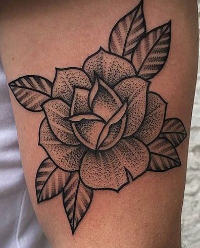 Foot Tattoos For Women, Rose Tattoo Design, Foot Tattoos, Blackwork Tattoo, Rose Tattoos, Love Tattoos, Rose Tattoo, Beautiful Tattoos, Flower Tattoos