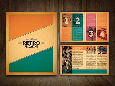 The retro mgz   retro magazine design Portfolio Retro Design, Magazine Header Design, Retro Brochure Design, Retro Yearbook Ideas, Retro Layout Design, Retro Magazine Design, Retro Magazine Layout, Retro Yearbook Theme, Retro Portfolio