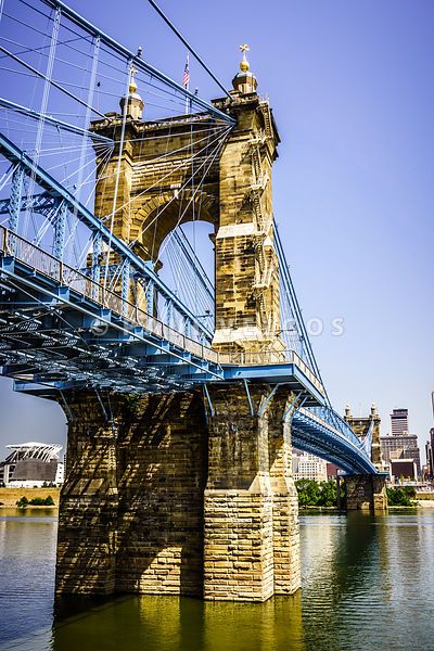 Photo of Roebling Bridge in Cincinnati Ohio Large Canvas Artwork, Bridge Art, 8x10 Art Prints, Oversized Wall Art, Canvas Home Decor, Cincinnati Ohio, American Cities, Art Prints For Sale, Photo Photo