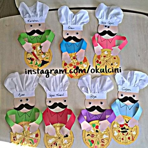 Chef craft idea for kids | Crafts and Worksheets for Preschool,Toddler and Kindergarten Community Helpers Preschool Crafts, Community Helpers Crafts, Community Helpers Preschool Activities, Cooking Theme, Italy For Kids, Craft Preschool, Community Helpers Theme, Community Helpers Preschool, Chef Craft