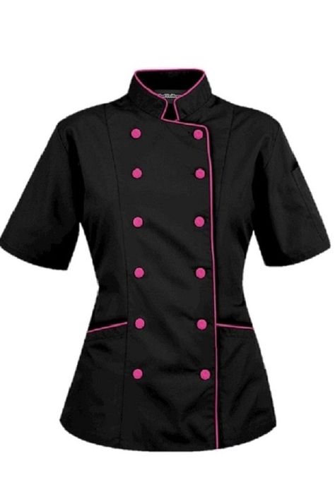 Chef Jackets Women, Chef Jackets Design, Women's Chef Jacket, Chef Dress, Women Chef, Jacket Mockup, Black Chef, Chef Jackets, Restaurant Uniforms