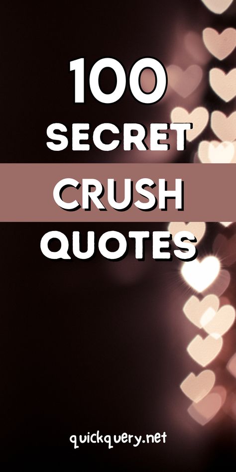 Capture the thrill of a secret crush with these 100 relatable and heartfelt quotes! Perfect for those who are keeping their feelings under wraps or experiencing the sweet excitement of admiration from afar. Whether you’re daydreaming, waiting for a chance to confess, or simply enjoying the mystery of a hidden love, these quotes express the emotions of a secret crush with charm and honesty. Share them subtly on social media or keep them close for a smile — these words say what your heart truly feels. Secret Crush Quotes About Him, Hidden Emotions, Hidden Feelings, Crush Quotes For Him, Expression Quotes, Secret Love Quotes, Secret Crush Quotes, Secret Lovers, Being Used Quotes