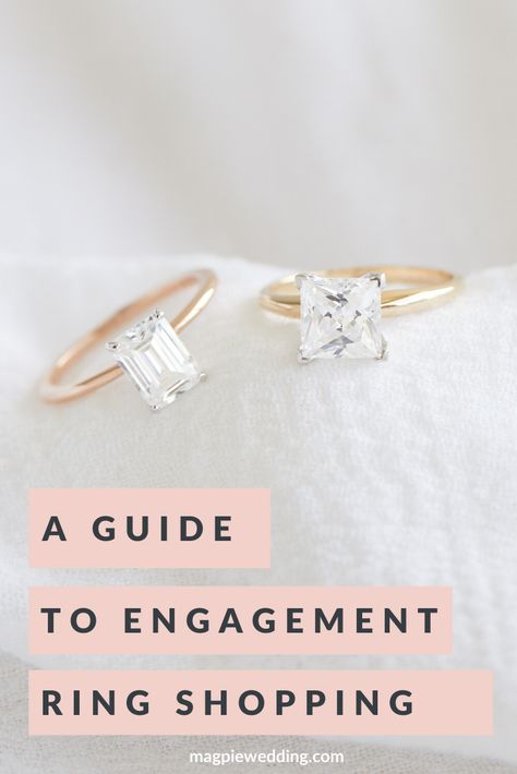 A guide to engagment ring shopping: Blogs by Magpie Wedding #bridal #bridetobe #groom #wedding #vintage #boho #luxury #blog #styling #engagement #engagementrings #advice Engagement Ring Shopping, Ethical Wedding, Jewelry Vendor, Ethical Engagement Ring, Fake Diamond, Sustainable Wedding, Wedding Vintage, Wedding Styling, Wedding Planning Advice