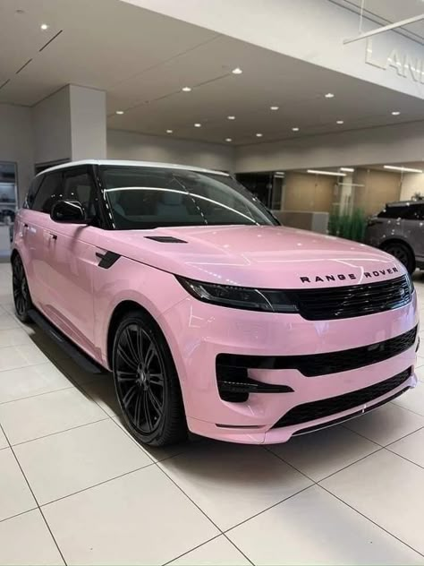 Pink Range Rovers, Dream Cars Range Rovers, Preppy Car, Drømme Liv, Dream Cars Mercedes, Girly Car, Car Goals, Pink Car, Fancy Cars