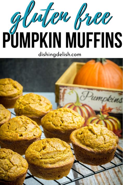 Dairy Free Pumpkin Muffins, Real Pumpkin Puree, Thanksgiving Desserts Pumpkin, Gluten Free Pumpkin Recipes, Gluten Free Thanksgiving Recipes, Gluten Free Pumpkin Muffins, Dairy Free Pumpkin, Pumpkin Muffin Recipes, Gluten Free Thanksgiving