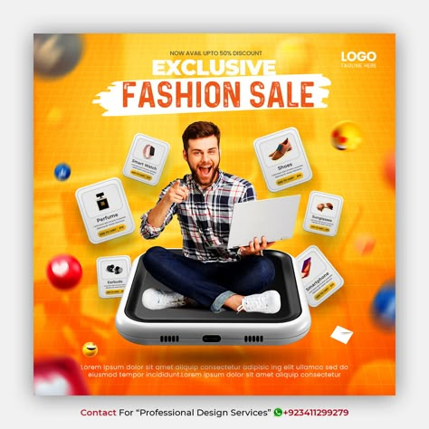 Contact for “Professional Design Service” +923411299279 (whatsapp) Creative concept social media instagram post for digital marketing promotion template Contact For #fashion #3d #online #shopping #deal #special #sale #mobile #freepik #creative #delivery #banner #post #template Online Shopping Social Media Design, Sales Creative Ads, Online Shopping Poster Design, Online Shopping Creative Ads, Shopping Social Media Design, Creative Social Media Design Ideas, Marketing Design Ideas, Promotion Design Ideas, Mobile Banner Design