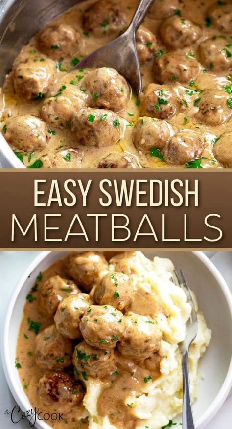 Turkey Meatballs And Mashed Potatoes, Swedish Meatballs Mashed Potatoes, Swedish Meatballs Over Mashed Potatoes, Meatballs And Pie Crust, Mashed Potato Meatballs, Quick And Easy Dinner Recipes With Mashed Potatoes, Swedish Meatball Dinner Ideas, Swedish Meatballs With Mashed Potatoes, Turkey Meatballs Swedish