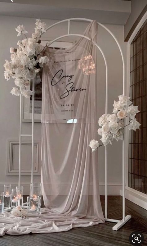 Wedding Draping Backdrop, Engagement Party Backdrop, Launch Event Ideas, Jasmine Wedding, Wedding Reception Backdrop, Dream Wedding Decorations, Luxury Wedding Decor, Wedding Backdrop Design, Garden Wedding Venue