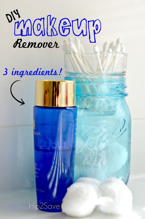 DIY Makeup Remover (Just 3 Ingredients) by Hip2Save Make Up Diy, Diy Makeup Remover, Make Your Own Makeup, Makeup Tip, Baby Shampoo, Diy Health, Beauty Recipe, Maquillaje Natural, My Chemical