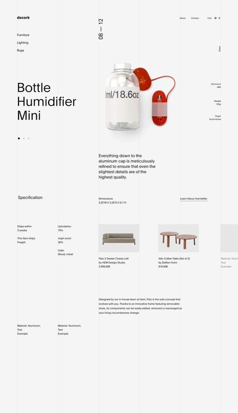 Decork minimal website design Minimal Website Design, Minimal Website, Ui Design Mobile, Ui Ux 디자인, Web Design Mobile, 타이포그래피 포스터 디자인, Web Ui Design, Affinity Designer, Web Design Trends