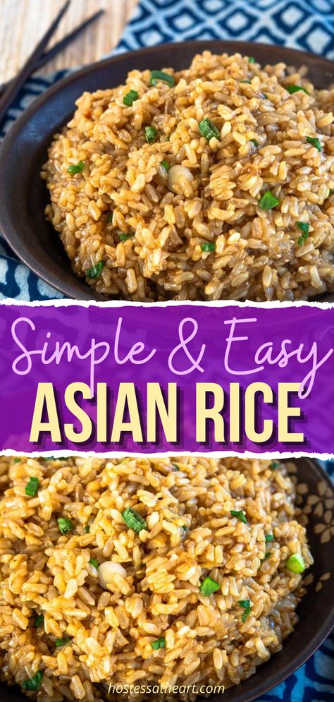 Asian Inspired Rice, Instant Pot Chinese Rice, Rice Dishes Instant Pot, Rice For Asian Dishes, How To Make Rice Flavorful, Asian Rice Casserole Recipes, Asian Rice Recipes Instant Pot, Asian Seasoned Rice, Rice Recipes Asian Simple