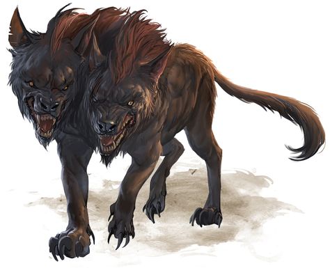 Monsters for Dungeons & Dragons (D&D) Fifth Edition (5e) - D&D Beyond Demon Dog, Dnd Monsters, Fantasy Beasts, Fantasy Monster, Monster Design, Creature Concept, Monster Art, Magical Creatures, Creature Design