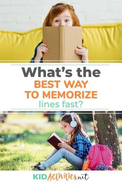 What's the best way to memorize lines fast? Here are 10 tips to help you with your audition or play. How To Memorize Lines Fast, Tips For Memorizing Lines, Ways To Memorize Things Fast, How To Memorize Lines For A Play, How To Memorize Fast, How To Memorize Lines, Memorizing Lines, Fast Learner, Fun Lesson Plans