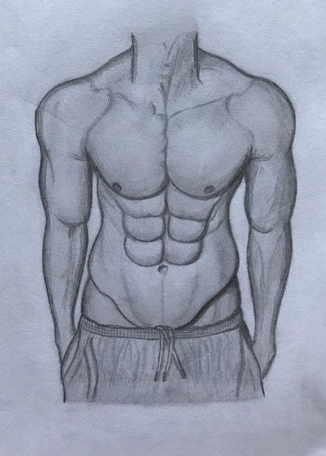 How To Draw Abs, Male Body Drawing, Boy Sketch, Human Body Drawing, Drawing Ideas List, Man Sketch, Body Sketches, Boy Drawing, Human Drawing