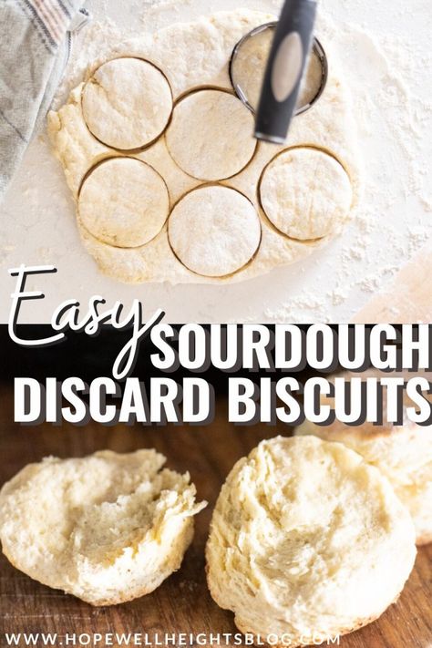 Easy Sourdough Discard Biscuits {Buttery and Flaky} - Hopewell Heights Sourdough Discard Biscuits, Discard Biscuits, Flakey Biscuits, Sourdough Biscuits, Recipe Using Sourdough Starter, Dough Starter, Sourdough Starter Discard Recipe, Homemade Sourdough Bread, Bread Starter