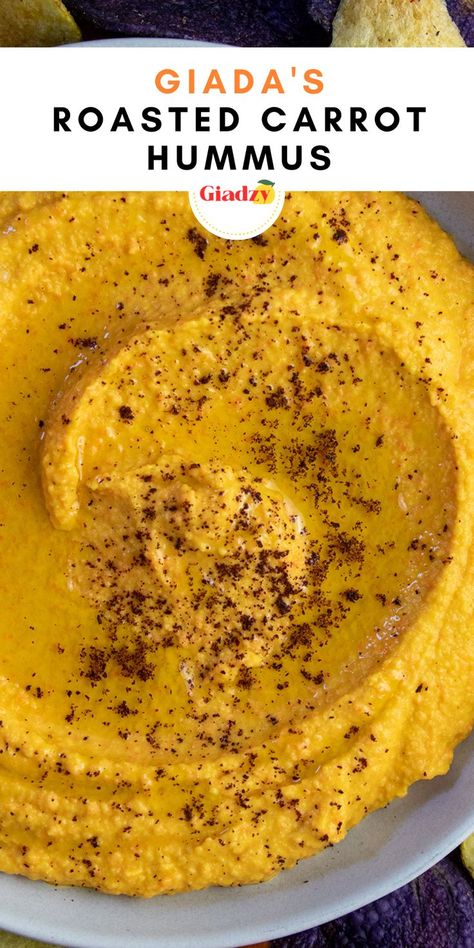 Carrot Hummus Recipe No Tahini, Carrot Hummus Without Tahini, Roasted Hummus Recipe, Roasted Carrot Hummus Recipe, Recipes With Hummus Dinner, Hummus Recipes Homemade, Hummus Recipe Homemade Easy No Tahini, Roasted Vegetable Hummus, Rainbow Hummus