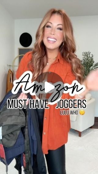 Nina Lyday on Instagram: "Lululemon Joggers $128 or Amazon Joggers UNDER $35! I’m gonna choose Amazon every time 👏🏼 + so many more color options!   Like this post & Comment SHOP to get all of the outfit to sent to you now!   #amazonmusthaves #amazonjoggers #lululemoninspired #lululemon #amazonfinds #amazonfashion #amazonfashionfinds #fallfashion #outfitinspiration #casualoutfit #casualfashion #workoutapparel #whatimwearing #everydayoutfit #momoutfit #styleover30" Amazon Joggers, Lululemon Joggers, Joggers Outfit, The Outfit, Mom Outfits, Amazon Fashion, Everyday Outfits, Plus Size Fashion, Workout Clothes