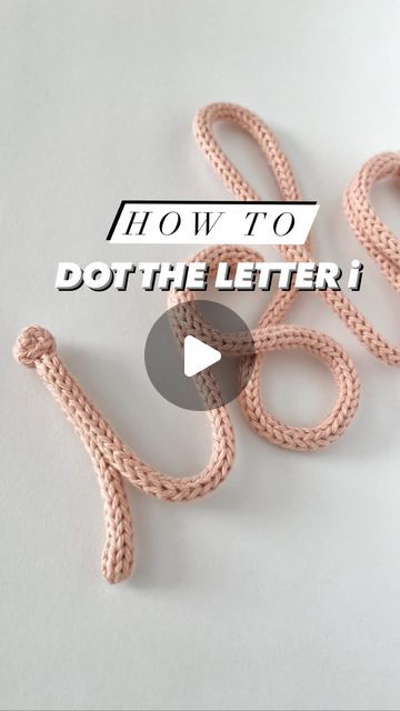 I Cord Letters, I Cord Knitting Projects, Knitted Wire Names Tutorial, Wire Letters Alphabet Template Free, I Cord Crafts, I Cord Projects, Knitted Wire Names, Knitted Letters, Wire Letters