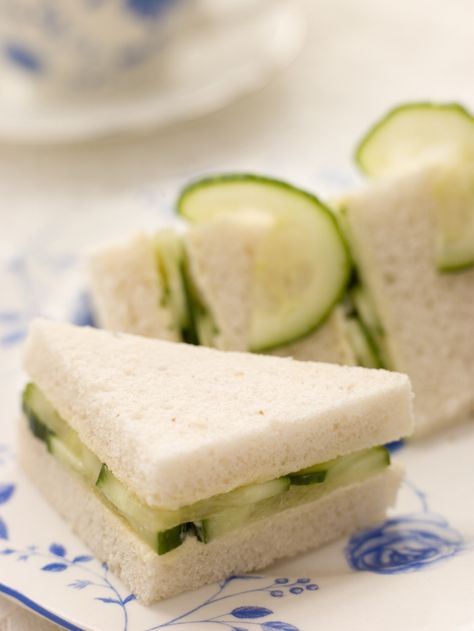 CONNECT: Tea Party — Dawn Klinge Recept Sandwiches, Clotted Cream Recipes, High Tea Sandwiches, Cucumber Sandwiches Recipes, Cucumber Tea Sandwiches, Scone Mix, Creamy Cucumber Salad, Creamy Cucumbers, Cucumber Sandwiches