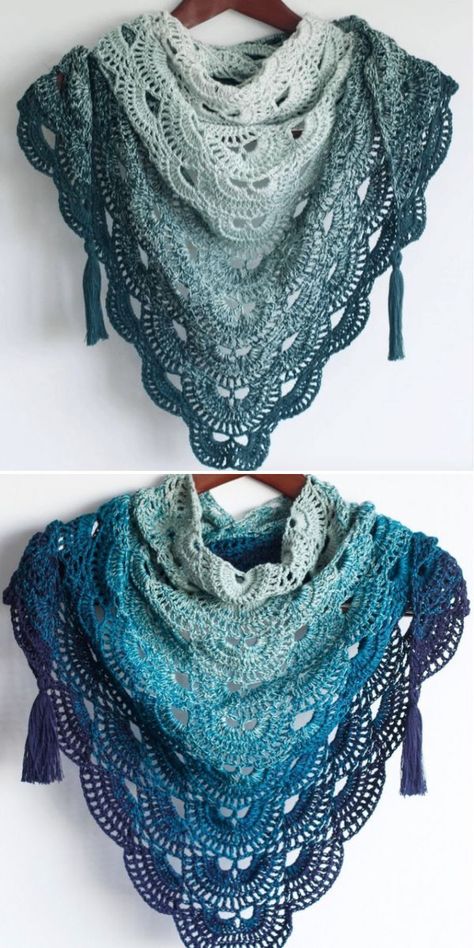 Free Triangle Shawl Pattern, Viral Shawl Crochet Pattern, Virus Shawl Crochet Pattern, Crochet Shawl Diagram Pattern Free, Crochet Shawl Pattern Diagram, Elegant Crochet Shawl, Crochet Pattern Shawl Free, Free Crochet Patterns For Shaws, Red Heart Soft Yarn Patterns Crochet