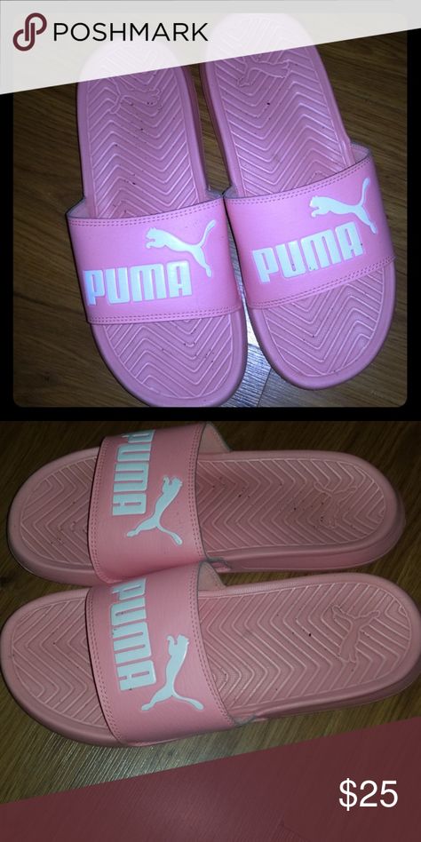 Puma slippers Warn couple times can be worn outside and at home very comfy Puma Shoes Slippers Puma Slippers, Female Slippers, Slipper For Women, Puma Shoes, Pumas Shoes, Pink Shoes, Shoes Slippers, Couple Time, Pool Slides