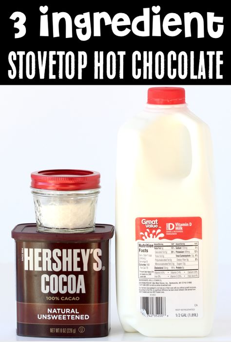 Chocolate Recipes With Cocoa Powder, Recipes With Cocoa Powder, Stovetop Hot Chocolate, Stovetop Hot Chocolate Recipe, Rich Hot Chocolate Recipe, Recipe With Cocoa Powder, Hot Chocolate With Cocoa Powder, Creamy Hot Chocolate Recipe, Frozen Hot Chocolate Recipe