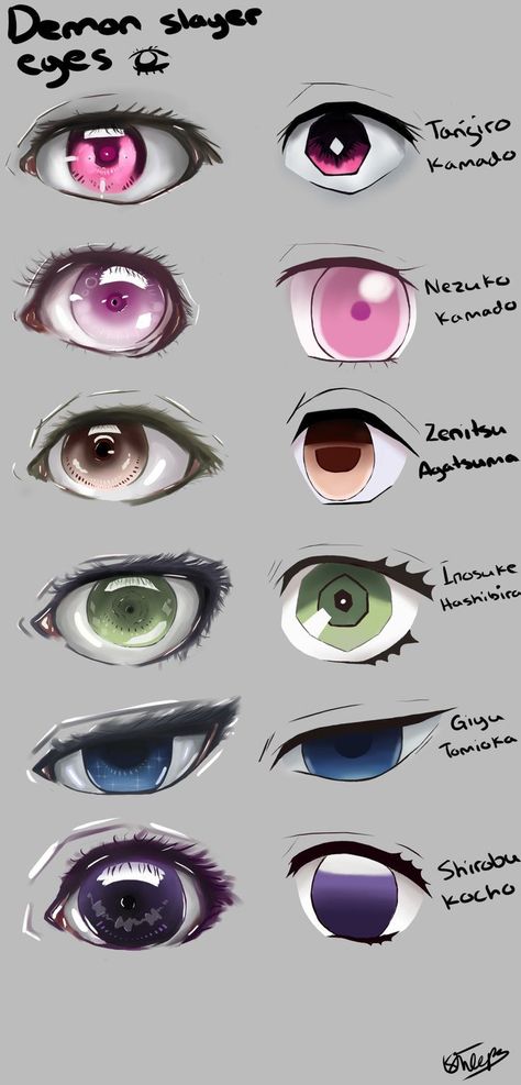 Demon Slayer Eyes Drawing, Demon Slayer Eyes, How To Draw Anime Eyes, Manga Eyes, Cute Eyes Drawing, Demon Eyes, Eye Drawing Tutorials, Eyes Drawing, Anime Eye Drawing