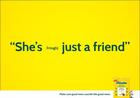 ricola_2_cotw Creative Headlines Print Ads, News Advertising, Smart Advertising, Copywriting Ads, Copywriting Inspiration, Copy Ads, Clever Advertising, Ad Photography, Digital Marketing Manager