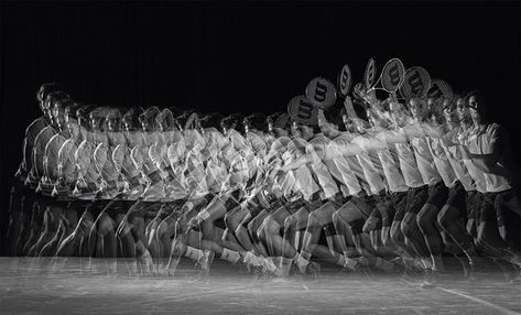 For a series of photos titled "Chronophoto," photographer Jean-Yves Lemoigne paid tribute to old strobe and long exposure Movement Photography, Tennis Photos, Motion Photography, L A, Photographer Advertising, Multiple Exposure, Strobe Lights, Photography Camera, Long Exposure