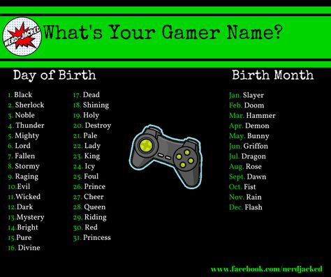 Xbox Gamer Tag Ideas, Xbox Gamertag Name Ideas, Badass Usernames, Gamer Names, Birthday Scenario, Video Game Names, Doom 3, Letter Games, Gamer Tags