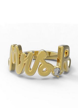 Blake Lively's much-coveted new 'Mrs. R' ring is from the jewelry designer Alison Lou. Happy Shopping! http://www.alisonlou.com/products/mrs-r Mrs Ring, Unique Bridal Shower Gifts, K Ring, Alison Lou, Infinity Necklace, Dream Ring, Blake Lively, Jewelry Designer, Yellow Gold Rings