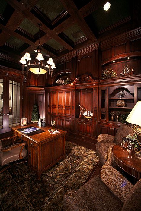 Luxury Home Builder Naples Florida, Divco Construction Corp. built this exceptional home.  www.divcohomes.com Home Library Luxury, Library Luxury, Florida Mansion, Office Decor Ideas, Home Library Design, Luxury Office, Study Design, Elegant Office, Home Libraries