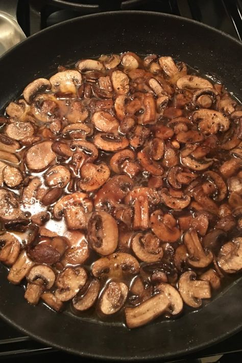 Superb Sauteed Mushrooms | "This recipe is absolutely delicious. The flavors blend marvelously. I did use baby portobellos, but I'm sure the recipe would work fine with button mushrooms, as well." #allrecipes #sidedishrecipes #sides #dinnersidedish #sidedishes Superb Sauteed Mushrooms, Teriyaki Mushrooms Sauteed, Sauted Mushrooms For Steak, Sautés Veggies, Sauteed Mushrooms For Steak, How To Saute Mushrooms, Mushroom Teriyaki, Steakhouse Mushrooms, Mushroom Marinade