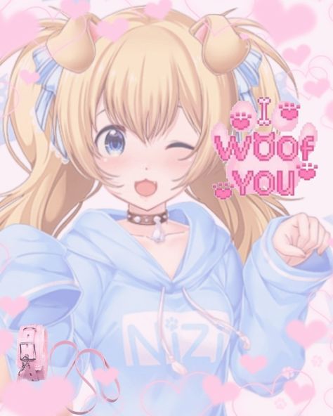 Puppy Girlfriend Anime, Anime Puppy, Dream Girlfriend, Puppy Girl, Type Of Girlfriend, 2000s Art, Pet Spaces, Soft Pink Theme, Pink Puppy