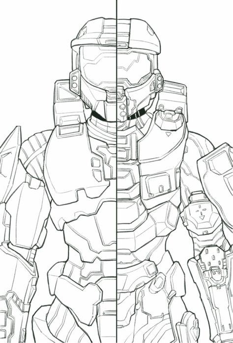 Halo Master Chief Helmet, Master Chief Armor, Master Chief Costume, Halo Poster, Master Chief And Cortana, Halo Drawings, Cortana Halo, John 117, Halo Spartan