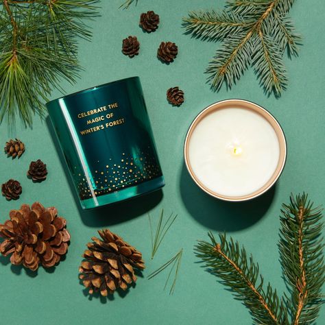 Winter Scented Candles, Christmas Candle Product Photography, Holiday Candle Photography, Christmas Candle Photography, Winter Product Photography, Holiday Product Photography, Christmas Product Photography, Winter Candles, Xmas Candles