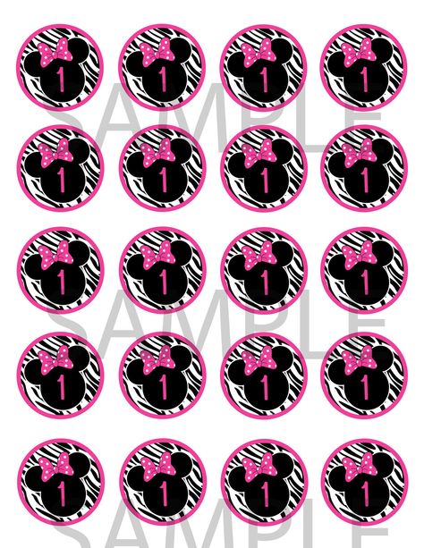 Zebra Cupcakes, Minnie Mouse Cupcake Toppers, Minnie Mouse Cupcake, Cinderella Cupcakes, Minnie Mouse Birthday Party Decorations, Minnie Mouse Cupcakes, Minnie Mouse Invitations, Purple Invitations, Bolo Minnie