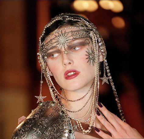 Charles Frederick Worth, Religious Iconography, Hair Jewels, Helena Christensen, Dior Haute Couture, Spring Couture, Christy Turlington, Chanel Vintage, Couture Jewelry