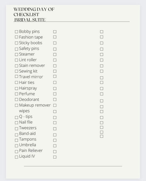 List Of Bridal Accessories, Bridal Suite Checklist, Bridesmaid Packing List, Bridesmaid Checklist, Bridal List, Bridal Essentials, Wedding Checklists, Wedding Day Checklist, Fashion Tape