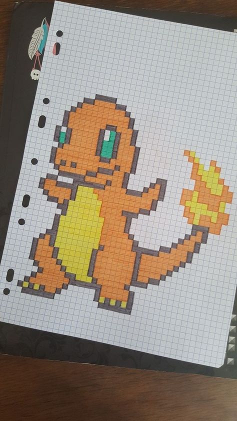 Pixel Drawing Pokemon, Pokémon Pixel Art Grid, Pixel Art Difficile, Big Pixel Art, Pokemon Pixel Art, Square Drawing, Pixel Art Pokemon, Graph Paper Drawings, Easy Pixel Art