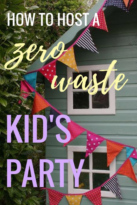 The night before my eighth birthday I barely slept. The anticipation of the party the next day was too much for little imagination to take. If kids nowadays are anything like I was, then parties are a BIG DEAL. We obviously want to make our kids’ parties special, but we sometimes can go overboard with lots … Eco Friendly Birthday Party, Kids Nowadays, Eco Friendly Kids, Eco Kids, Zero Waste Gifts, Kids' Party, Eco Friendly Living, Childrens Party, Zero Waste