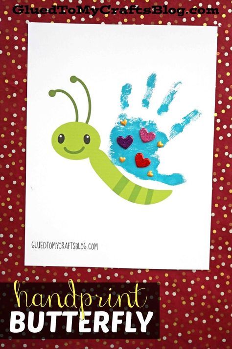 Handprint Butterfly, May Crafts, Bug Crafts, Spring Kids, Spring Crafts For Kids, Footprint Art, Handprint Crafts, Daycare Crafts, Winter Crafts For Kids