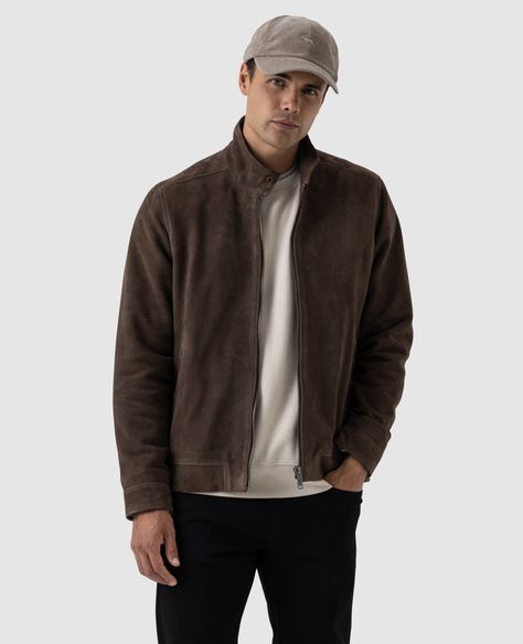 Glen Massey Leather Jacket Suede Jacket Men, Leather Coat Jacket, Winter Mode, Real Leather Jacket, Classic Jacket, Brown Jacket, Suede Jacket, Leather Jacket Men, Jackets Online