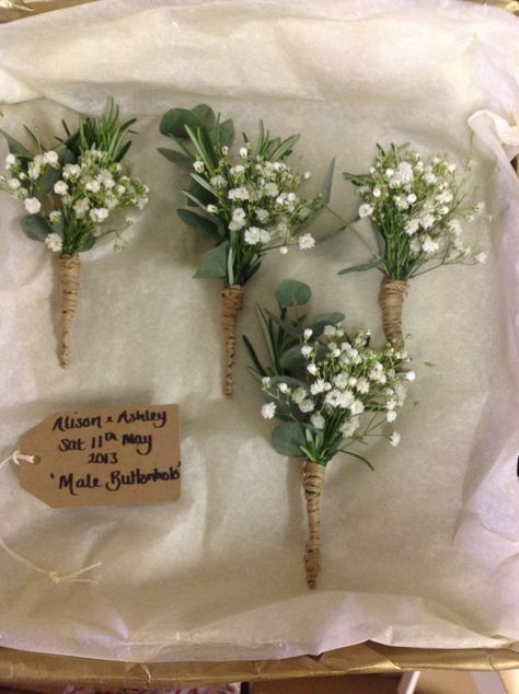 Babies Breath, 2022 Wedding, Boutonniere Wedding, Baby's Breath, Decorations Ideas, Flower Bouquet Wedding, Simple Weddings, Boutonniere, Wedding Centerpieces