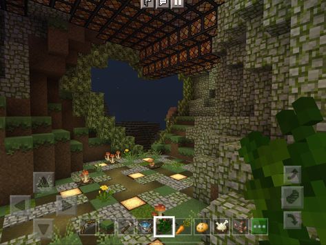 Aesthetic Minecraft Cave House, Enchanted Cave Minecraft, Aesthetic Cave Minecraft, Enchanting Cave Minecraft, Minecraft Cave Enchantment Room, Cave Minecraft, Fairy Cottagecore, Minecraft Pe, Texture Packs