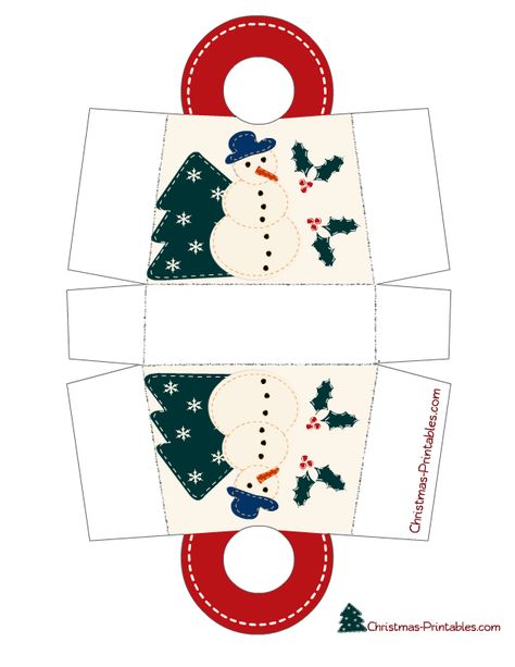 christmas goodie bag printables | This Christmas bag is decorated with image of a snowman standing by a ... Christmas Templates Free Printable Gift Boxes, Gift Bag Templates, Printable Gift Bags, Christmas Goodie Bags, Printable Boxes, Box Templates, Free Printable Gifts, Dollhouse Christmas, Gift Box Template